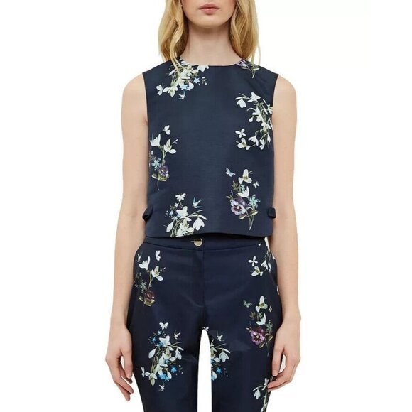 BNWT Ted Baker London Samsa Entangled Enchantment Crop Top - Picture 3 of 15